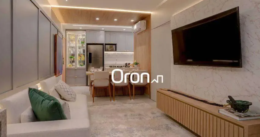 Apartamento com 2 dormitórios à venda, 54 m² por r$ 445.000,00 - jardim atlântico - goiânia/go