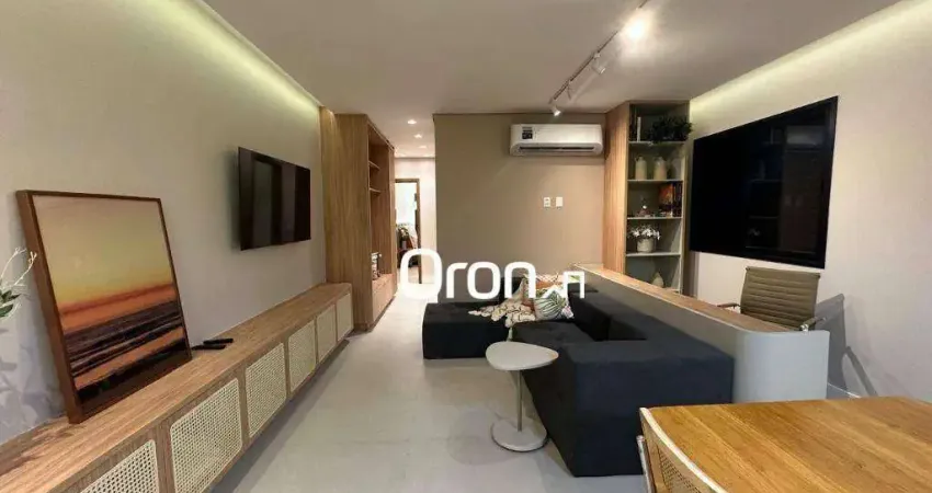 Apartamento com 3 dormitórios à venda, 80 m² por r$ 533.000,00 - setor negrão de lima - goiânia/go