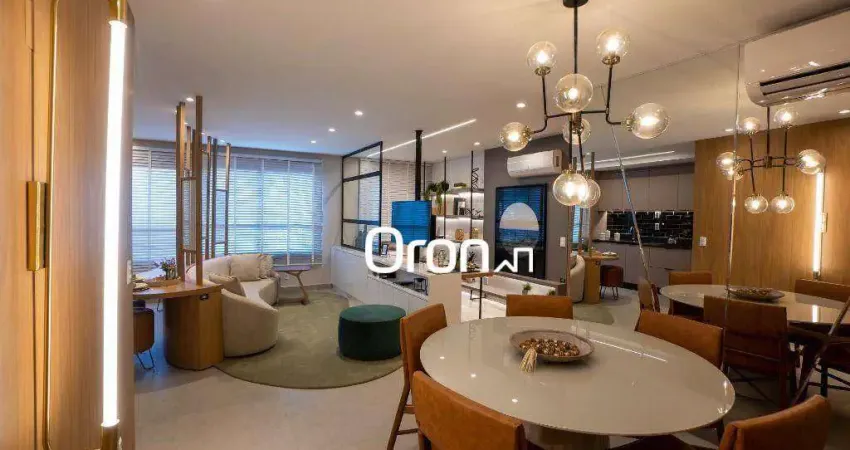 Apartamento mobiliado com 2 dormitórios à venda, 87 m² por r$ 1.150.000 - setor bueno - goiânia/go