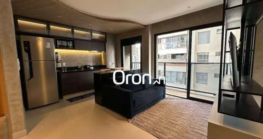 Flat mobiliado com 1 dormitório à venda, 46 m² por R$ 675.000 - Setor Marista - Goiânia/GO