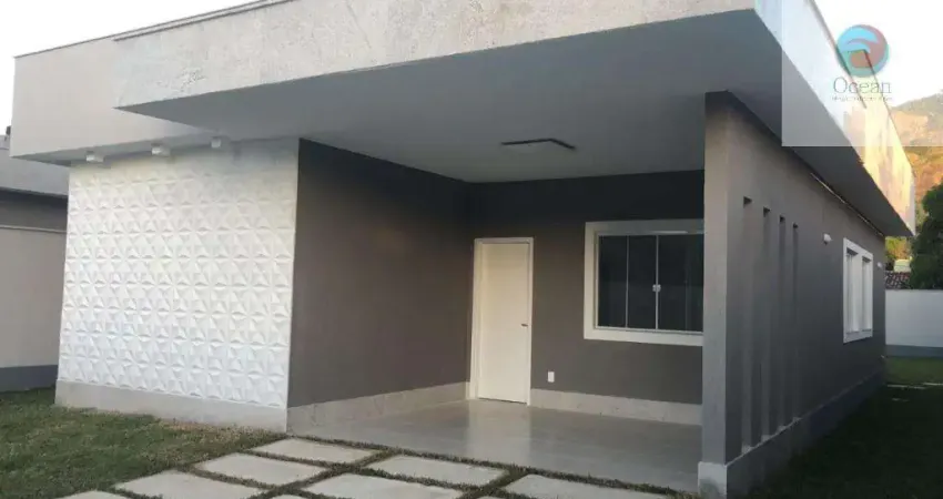 Ocean Vende: Maricá, Casa 3quartos, sendo 1suíte, área gourmet, cozinha conceito aberto, porcelanato
