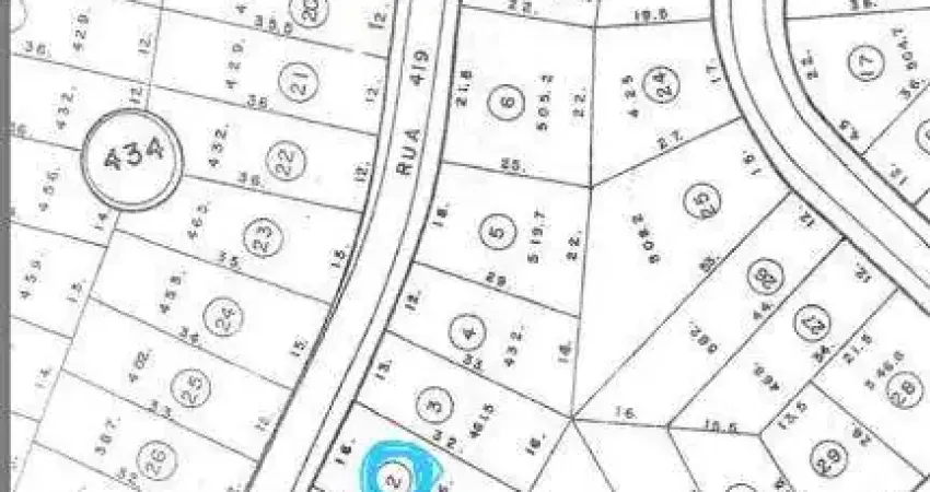 Ocean vende: Piratininga, Cafuba, terreno 510M², aclive, frente e fundos 16M, laterais 31M