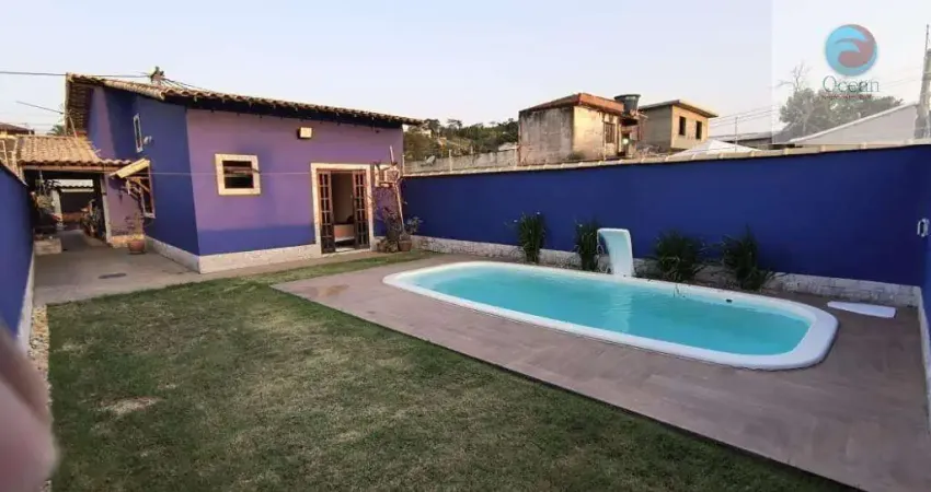 Ocean vende:  Maricá, Manu Manuela, casa 2 quartos(1suíte), piscina, terreno anexo.