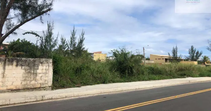 Ocean vende:  Itaipuaçu, terreno 480M², quadra praia, plano, rua asfaltada, medindo 12M de frente