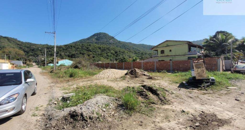 Ocean vende:  Itaipuaçu, terreno esquina 480M², plano, rede esgoto, escritura/RGI.