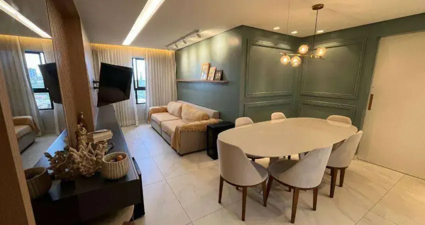 Apartamento com 3 dormitórios à venda, 87 m² por r$ 730.000 - bairro dos estados - joão pessoa/pb