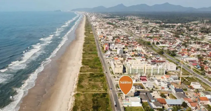 Sunrise balneário caravelas tipo e coberturas, frente mar.