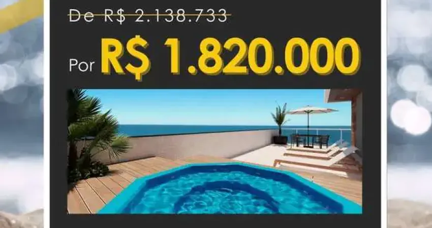 Cobertura a uma quadra do mar edifício ocean life residence!!! black friday