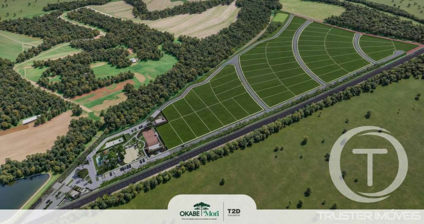 Terreno de 1.000 m² no Condomínio Okabe Mori. À partir de R$ 905.000,00