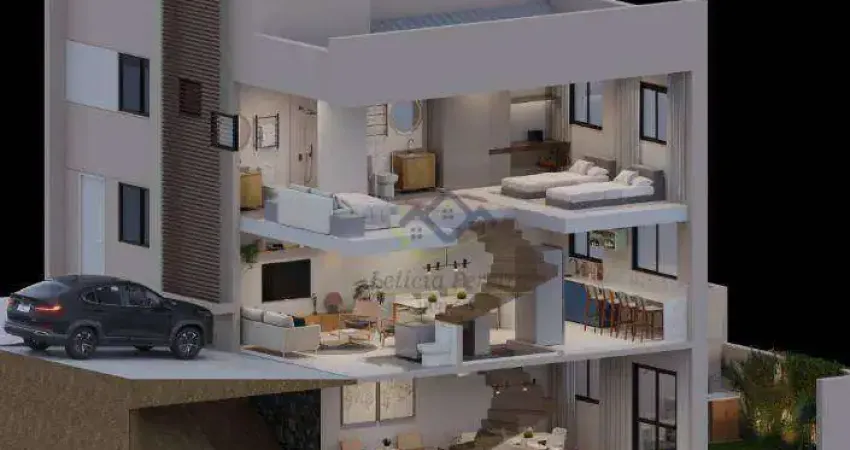 Sobrado com 3 dormitórios à venda, 108 m² por R$ 761.280,00 - Vila Oliveira - Mogi das Cruzes/SP