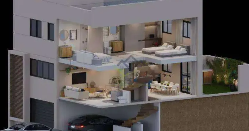Sobrado com 3 dormitórios à venda, 108 m² por R$ 755.040,00 - Vila Oliveira - Mogi das Cruzes/SP