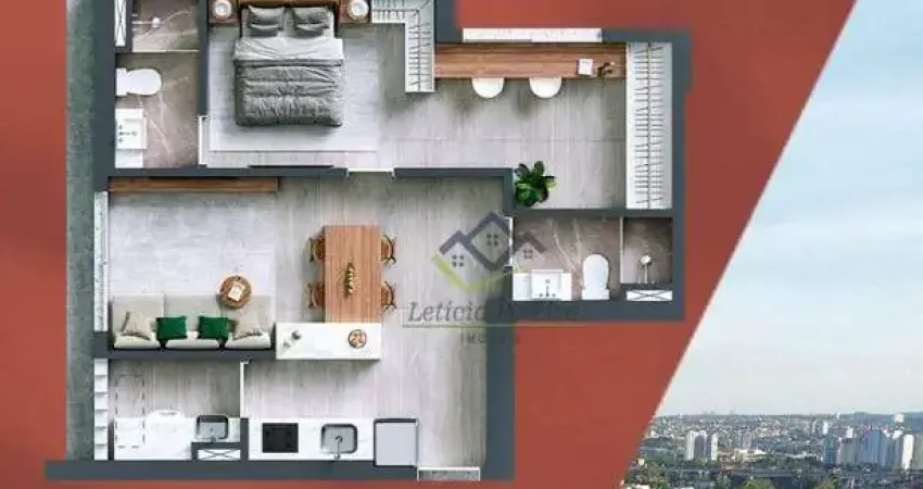 Apartamento com 1 dormitório à venda, 52 m² por R$ 730.000,00 - Alphaville Empresarial - Barueri/SP