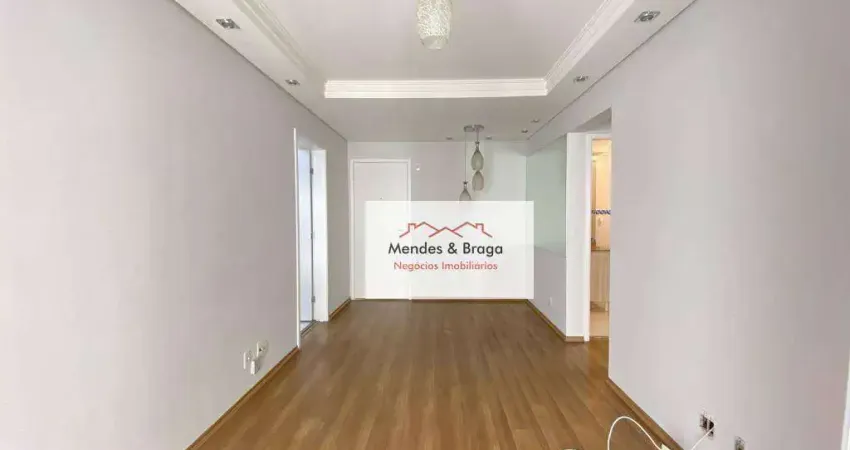 Apartamento para alugar, 64 m² por r$ 3.070,00/mês - vila augusta - guarulhos/sp