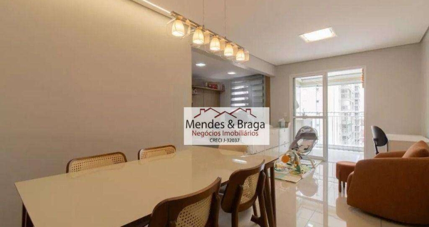 Apartamento com 3 dormitórios à venda, 75 m² por R$ 710.000,00 - Vila Augusta - Guarulhos/SP
