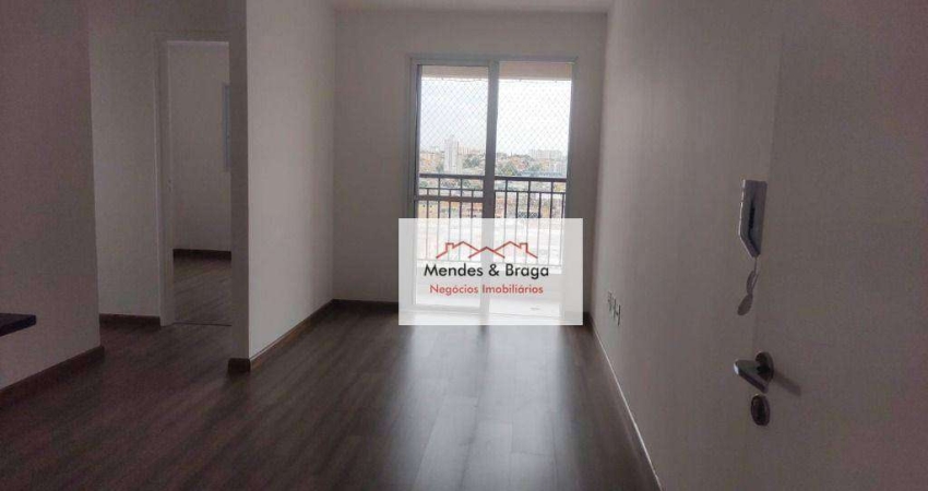 Apartamento com 2 dormitórios, 46 m² - venda por R$ 420.000,00 ou aluguel por R$ 2.561,24/mês - Vila Galvão - Guarulhos/SP