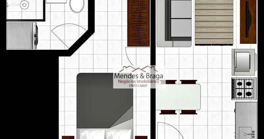 Studio à venda, 24 m² por R$ 175.000,00 - Vila Granada - São Paulo/SP