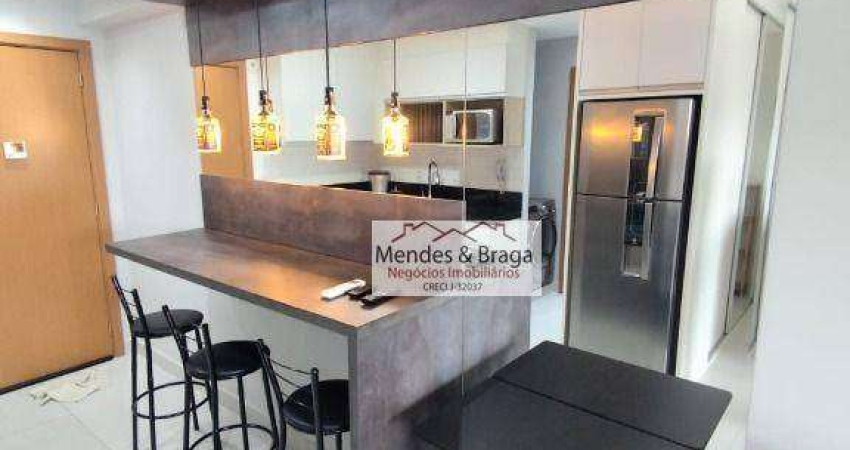 Studio com 1 dormitório para alugar, 38 m² por R$ 3.200,00/mês - Centro - Guarulhos/SP