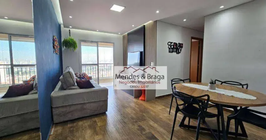 Apartamento com 3 dormitórios à venda, 74 m² por R$ 640.000,00 - Ponte Grande - Guarulhos/SP