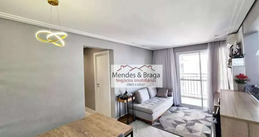 Apartamento com 2 dormitórios à venda, 64 m² por r$ 610.000,00 - vila augusta - guarulhos/sp