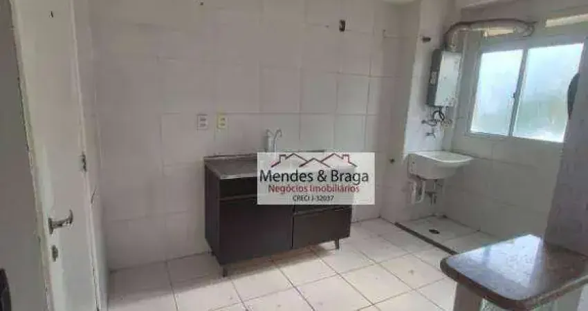 Apartamento com 2 dormitórios para alugar, 43 m² por r$ 1.764,20/mês - cocaia - guarulhos/sp