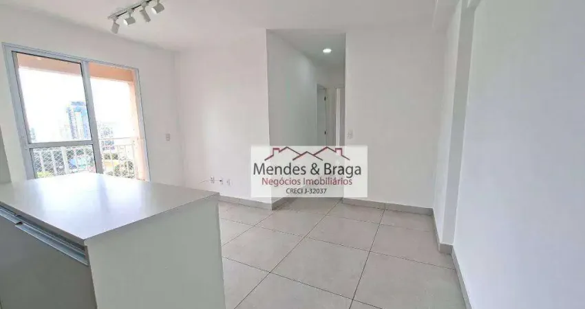 Apartamento com 2 dormitórios para alugar, 52 m² por r$ 2.278,20/mês - gopoúva - guarulhos/sp