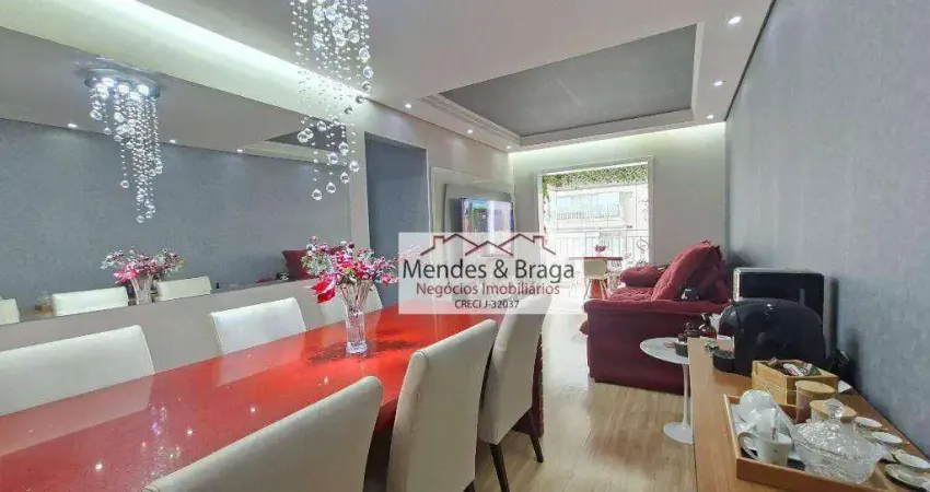 Apartamento com 3 dormitórios à venda, 75 m² por R$ 685.000,00 - Vila Augusta - Guarulhos/SP