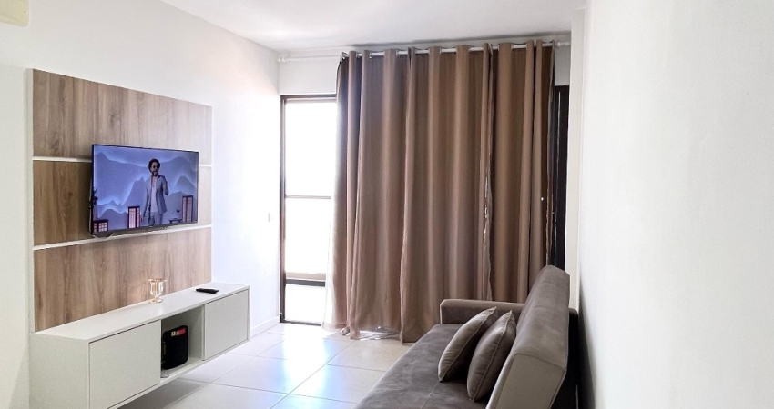 Apartamento para locação, 54m2, suite, varanda, vista mar, vaga de garagem