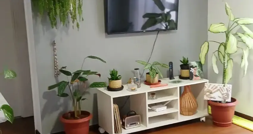Apartamento 1/4, 46m2, banheiro social, vaga de garagem