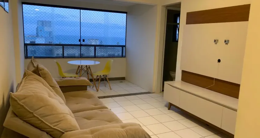 Apartamento para locação, 1/4, lavabo, varanda, vista mar, vaga de garagem
