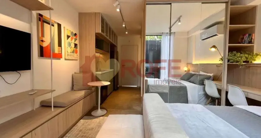 Studio com 1 dormitório à venda, 25 m² - campo belo - são paulo/sp
