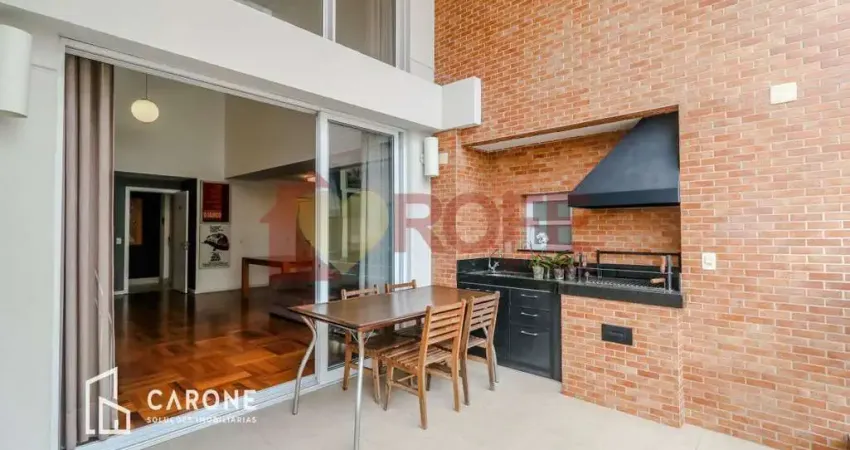 Apartamento de 134 m² com pé direito duplo na sala para locação no brooklin. são 3 suítes e 3 vagas.