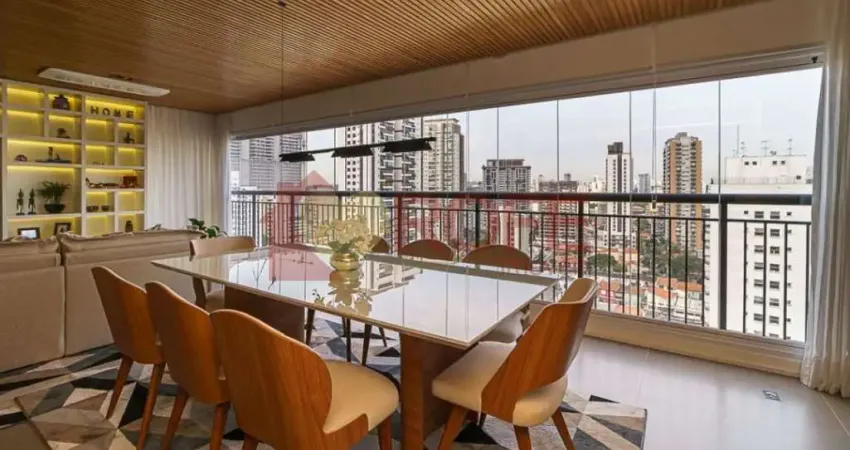 Apartamento de 213 m² com 3 suítes à venda no brooklin. 4 vagas e um depósito. andar alto.