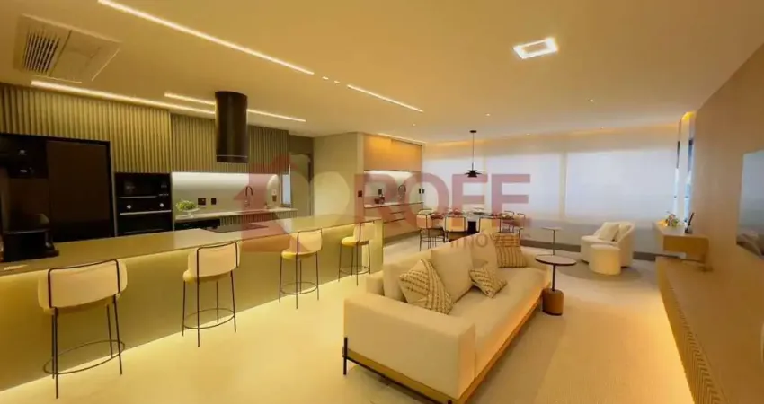 Brooklin, apartamento á venda de 130m² com 3 dormitórios sendo 3 suítes