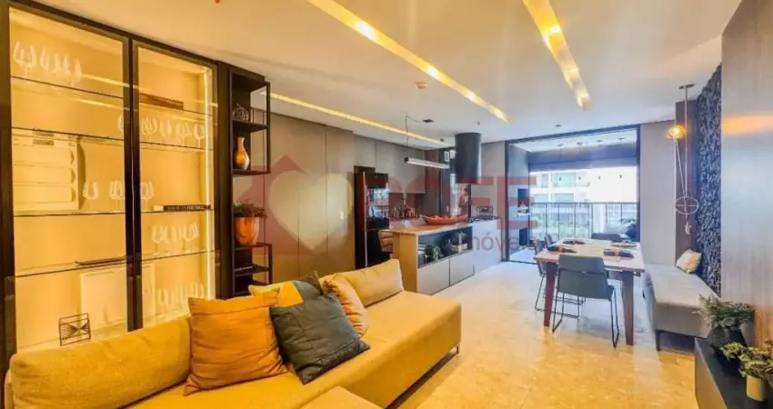 105 metros, 3 dormitórios, 2 vagas e depósito, lavabo, varanda gourmet