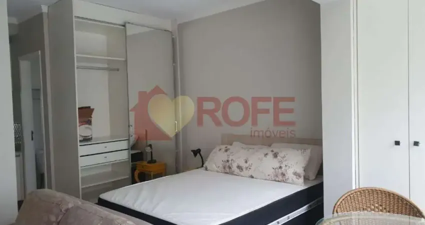 Apartamento para locação 33m², mobiliado, varanda, 1 vaga de garagem - brooklin - são paulo/sp