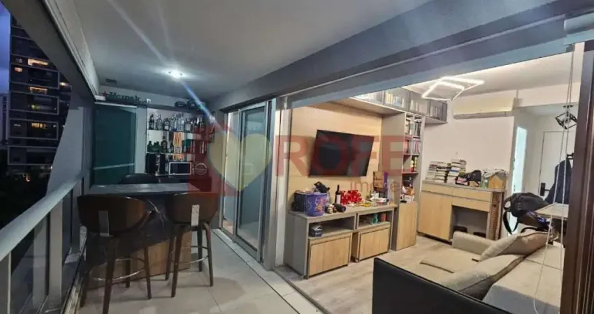 Apartamento de 47 m² à venda no brooklin. melhor planta da região com 1 suíte e 1 lavabo. 1 vaga.