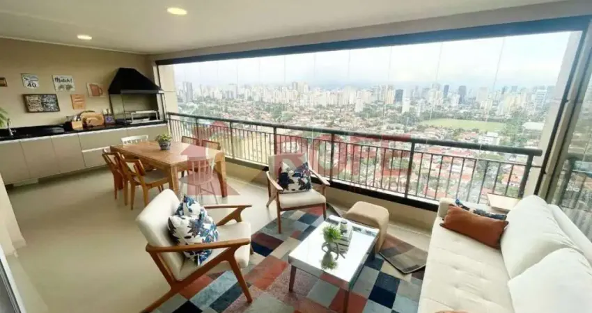 Apartamento p/ locação e venda, de 135m2 c/ 3 suites e 3 vagas determinada, lazer 100% , v. olímpia