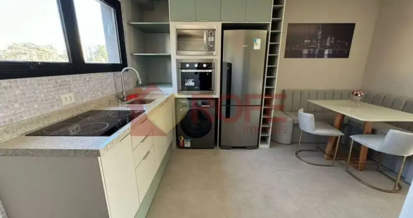 Apartamento de 42 m² com 1 dormitório à venda no brooklin. melhor planta da região. prédio novo.