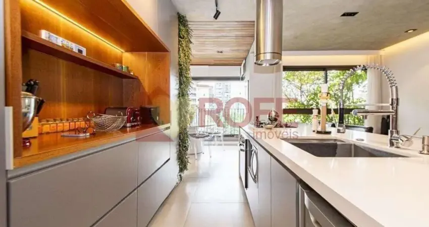 Apartamento mobiliado com duas suítes à venda, 81 m², na vila olímpia, lazer completo