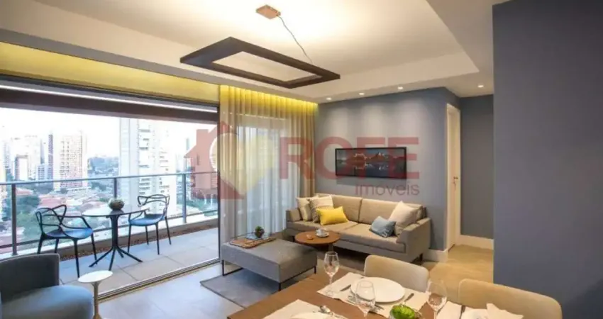 Apartamento mobiliado com 2 suítes e lazer completo no brooklin, perto do metrô campo belo