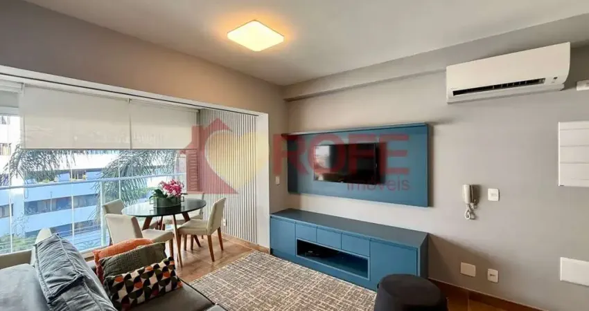 Apartamento mobiliado com 1 dormitório e 1 vaga à venda, 41m² moema - são paulo/sp