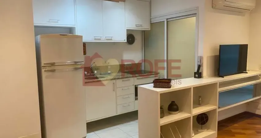 Apartamento mobiliado brooklin para locação com 50 m² 1 quarto, 1 vaga - lazer completo