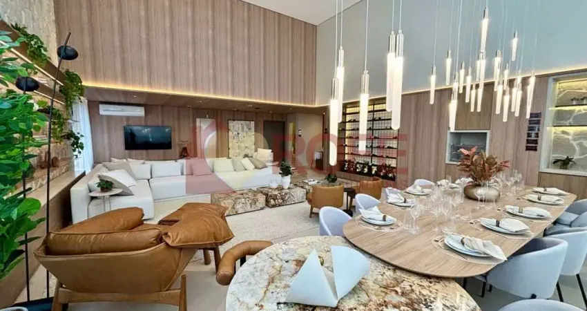 208m² 4 suítes 2 vagas - apto à venda com pé direito duplo na sala