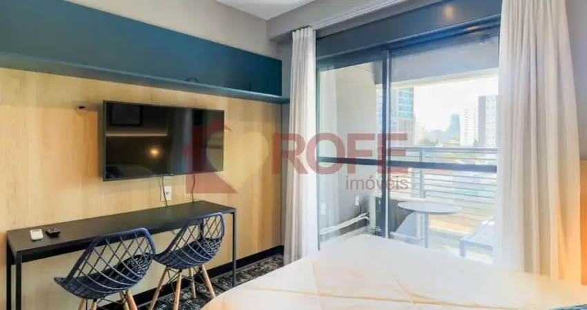 Studio mobiliado de 26m² | condomínio haus mitre / ao lado do metrô brooklin