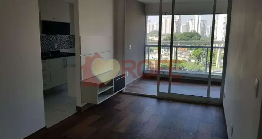Apartamento com 1 dormitório para alugar, 45 m² por r$ 4200,00/mês - brooklin - são paulo/sp