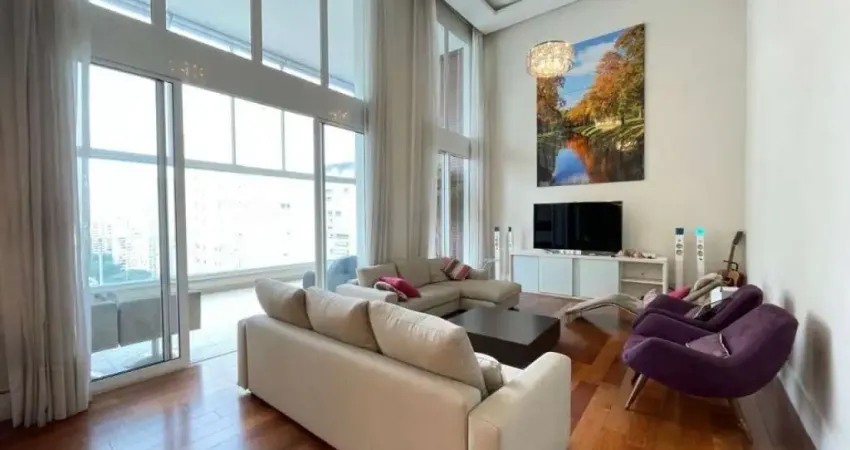 Apartamento 293 m² com pé direito duplo bairro campo belo - 4 quartos, 4 suites - lazer completo