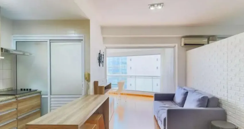 Apartamente 1 quarto para alugar, 50m2 por r$ 5.800,00 - cond. mandarim, no brooklin, são paulo/sp