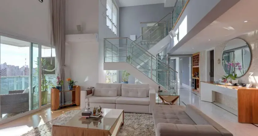 Cobertura duplex mobiliada, com 361m2, à venda na aclimação - r$ 5.700.000,00, vista 360º!
