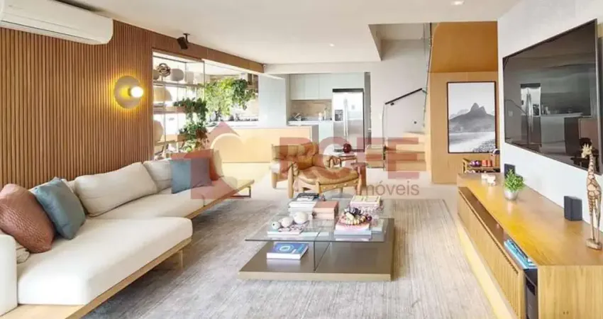 Cobertura com 3 dormitórios à venda, 230 m² por r$ 4.700.000,00 - brooklin - são paulo/sp