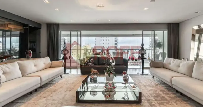 Apartamento de luxo 4 quartos, 4 suítes com varanda gourmet no campo belo - 385 m² de alto padrão